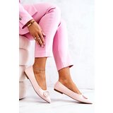 Boto Suede Pointed Ballerinas Light Pink Neriso | Shoptok.si