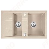 Ferro SUDOPERA GRANITNA FERRO 790X480 1.5D BEŽ SA POP-UP SIFONOM fi115 | Eponuda.com
