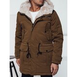 DStreet Kurtka zimowa męska parka z kapturem beżowa | shoptok.hr