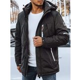 DStreet Dark gray men's winter jacket TX4286 Cene