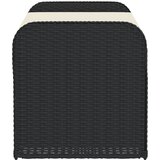  Klupa za pohranu s jastukom crna 115 x 51 x 52 cm od poliratana | shoptok.hr