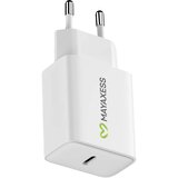 Oem Mayaxess, Hitri polnilnik USB-C za Samsung Galaxy S25 Plus 20W, Bela, (5000191786) | Shoptok.si