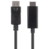 Lanberg CABO ADAPTADOR DISPLAYPORT HDMI PARA PC, LAPTOP E MONITOR (VERSÃO DE 1 METRO), (5000260784) Cene