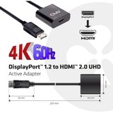 Club3d DisplayPort Adapter [1x Muški konektor DisplayPort - 1x Ženski konektor HDMI] Crna Cijene