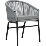  Vrtni set za objed 9 kom. Siva poliratan 211,5 x 90 x 74 cm | shoptok.hr