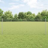vidaXL varjena žična ograja 44 U stebrički Srebrna 0.8x100 m Jeklo Cene