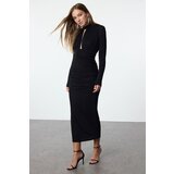 Trendyol Black Body-Sit Decollete Detailed Glittery Woven Elegant Evening Dress | Shoptok.si