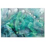  Slika - Turquoise Leaves (1 Part) Wide 120x80 | shoptok.hr