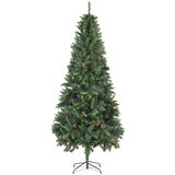  Umjetno božićno drvce sa šiškama zeleno 210 cm | shoptok.hr