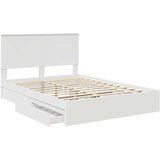 Krevet s od storage Bijelo 140 x 190 cm Konstruirano drvo | Eponuda.com