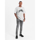 Ombre Men's denim pants SLIM FIT - gray Cijene