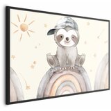  Plakat - Little Animal Among Stars and Rainbows 30x21 Crni okvir | shoptok.hr