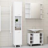  3-dijelni set kupaonskog namještaja od iverice bijeli | shoptok.hr