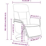  Naslonjač s osloncem za noge krem baršunasta | shoptok.hr