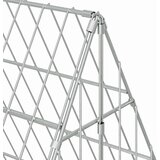  Kletka za piščance srebrna 650 x 100 x 85 cm Cinkana jeklena, (5000204318) | Shoptok.si