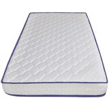 vidaXL Postelja z vzmetnico iz sp. pene belo umetno usnje 140x200 cm | Shoptok.si