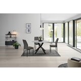 MID.YOU Jedilna Miza Birmingham, Keramika, Bela, Ø 118cm | Shoptok.si