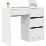  Stol s ladicama Bijelo 90 x 37.5 x 75 cm Konstruirano drvo | shoptok.hr