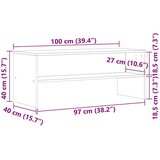 vidaXL TV ormarić boja hrasta artisan 100x40x40 cm konstruirano drvo | shoptok.hr