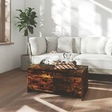 vidaXL Klubska mizica dimljeni hrast 90x50x41,5 cm iverna plošča Cene