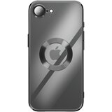 AVIZAR Silikonski ovitek s kromiranim robom za iPhone 17e, Črna, (5000274777) | Shoptok.si