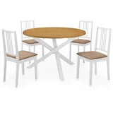 5-dijelni blagovaonski set od MDF-a bijeli