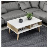 Hanah home lore - white whitesapphire oak coffee table | ePonuda.com