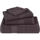vidaXL Brisače za savno 10 kos FROGN antracit 80x200 cm 100% bombaž | Shoptok.si