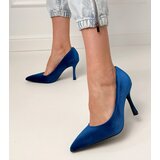  Navy blue velvet stiletto pumps Bales | ePonuda.com