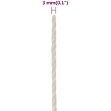  Radno uže bijeli 3 mm 250 m od polipropilena | shoptok.hr