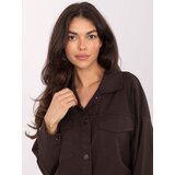 RUE PARIS Shirt-IT-KS-FL9273.86-dark brown | Shoptok.si