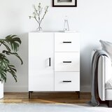  Komoda sjajna bijela 69,5x34x90 cm od konstruiranog drva | shoptok.hr