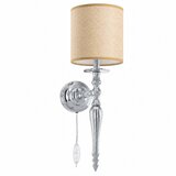 Brilagi Zidna lampa NUBILA 1xE27/60W/230V sjajni hrom/svetlo braon | Eponuda.com