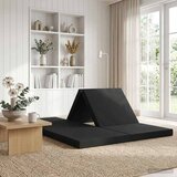 SOFA na razvlačenje 140 x 67 x 15 cm Crna Cijene