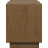 TV ormarić smeđa boja meda 110,5x35x44 cm od masivne borovine | Eponuda.com
