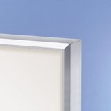eurokraft pro Vitrina, aluminijast okvir, drsna vrata, 21 x DIN A4, ŠxVxG 1540 x 970 x 50 mm, oglat okvir | Shoptok.si