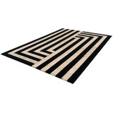 Agnella Črna/bež volnena preproga 170x240 cm Agnus Art Deco II – | Shoptok.si