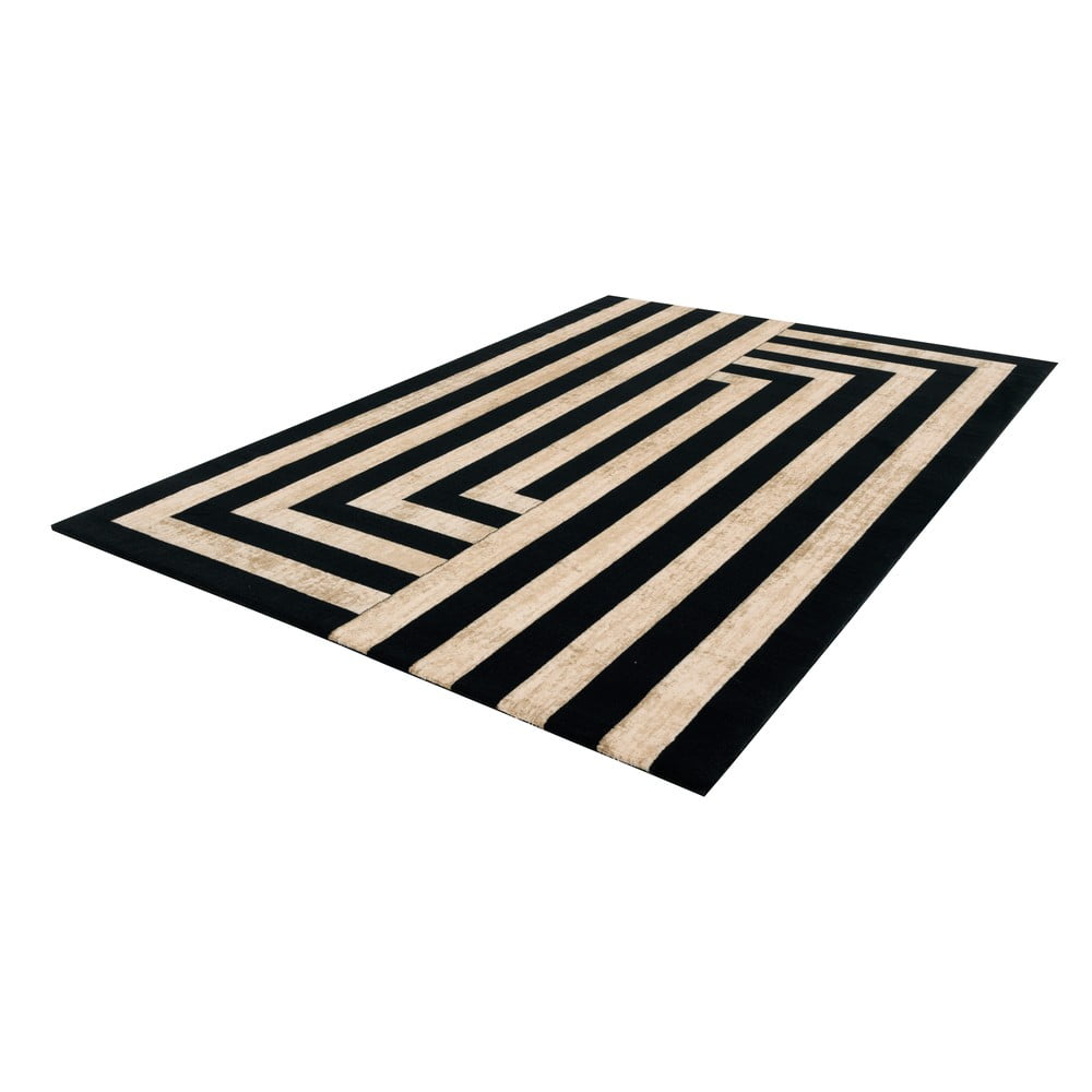 Agnella Crni/bež vunen tepih 170x240 cm Agnus Art Deco II – | shoptok.hr