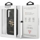 Guess GUHCS23M4GMGGR silikonski ovitek za Samsung Galaxy S23 Plus 5G - črn z zlatim logom | Shoptok.si