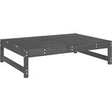  Vrtni tabure sivi 120 x 80 cm od masivne borovine | shoptok.hr