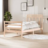 Maison Chic Posteljni okvir - Enojna postelja - Postelja za odrasle trden les 100x200 cm-J9201, (21770518) | Shoptok.si