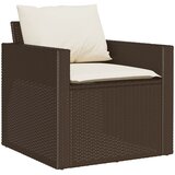  6-dijelni set vrtnih sofa od poliratana s jastucima smeđi | shoptok.hr