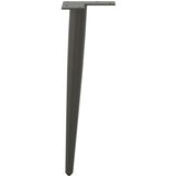  Noge za klubsko mizico stožčaste oblike 4 kosi antracitne 42-43 cm jeklo | Shoptok.si