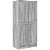 Ormar siva boja hrasta 82,5x51,5x180 cm od konstruiranog drva Slike