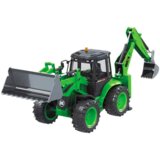  Remote Control Backhoe Loader RC Lights Sound Green Huina 1:14 | shoptok.hr