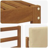  Set vanjskih sofa s jastukom 4 pcs Prirodna i bež | shoptok.hr