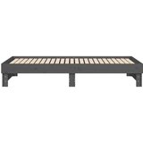  Izvlečna dnevna postelja siva 2x(90x200) cm trdna borovina, (20726509) | Shoptok.si