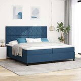 vidaXL Postelja s šprajem z vzmetnico modra 200x200 cm tkanina, (22083511) | Shoptok.si
