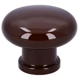 Gumb za pohištvo (Vrsta pohištvenega ročaja: Gumb, Ø x V: 40 x 31 mm, Plastika, Rjava)