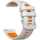 INF Silikonski dvobarvni pašček za uro, združljiv z Garmin Forerunner 55 Grey+Orange, (5000382670) Cene